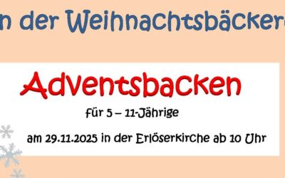 Jugend im Advent: in der Weihnachtbäckerei