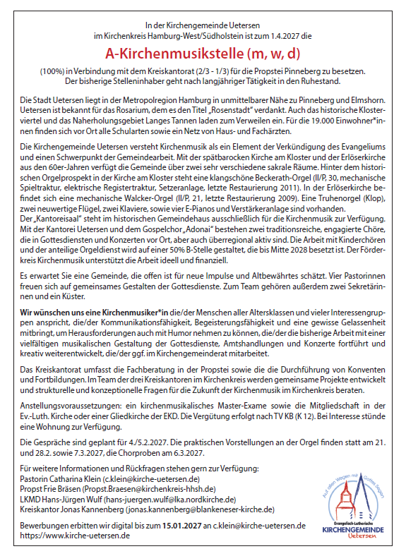 Ausschreibung_A_Kirchenmsuikstelle